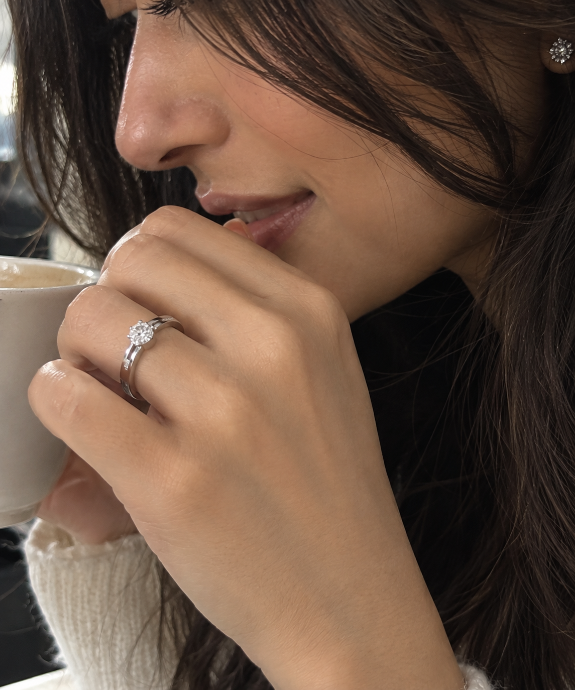 Silver Halo Ring