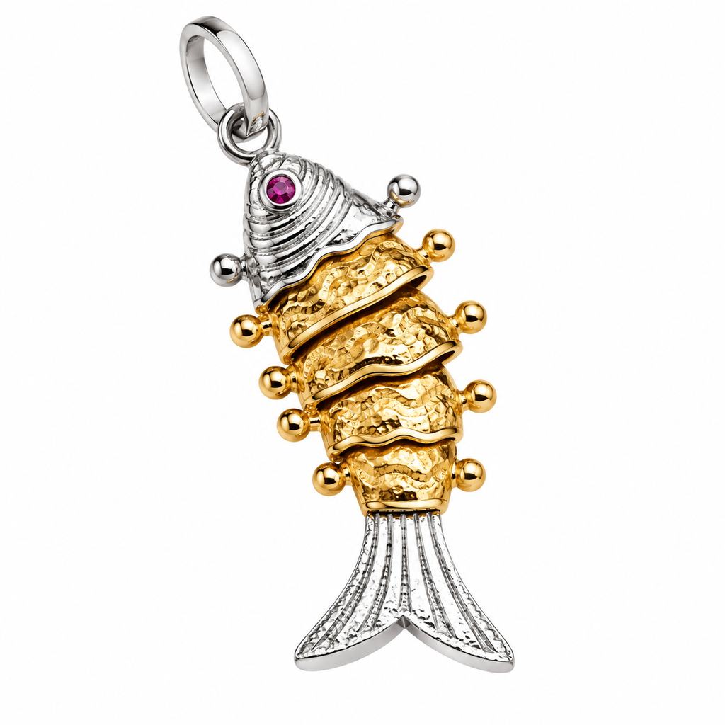Flexible fish pendent