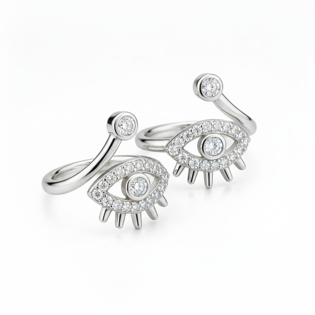 Evil Eye Adjustable Toe Rings
