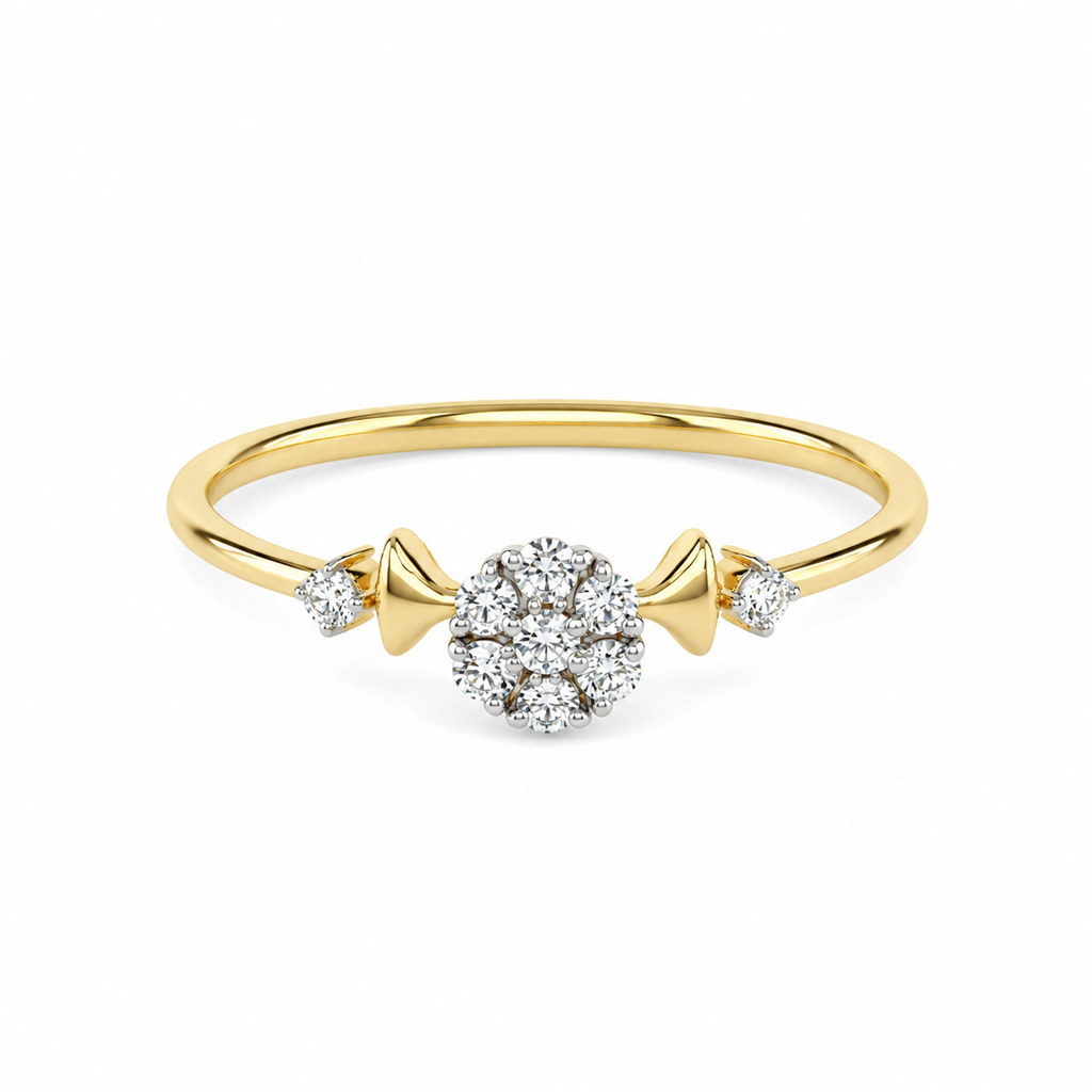 Twinkle Halo Diamond Ring
