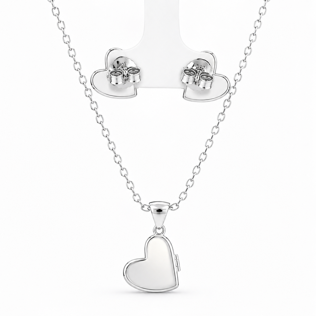Mosaic Heart Pendant Set
