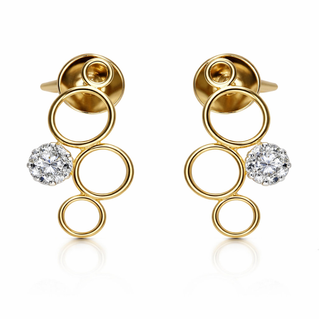 Ethereal cluster  Diamond Earings