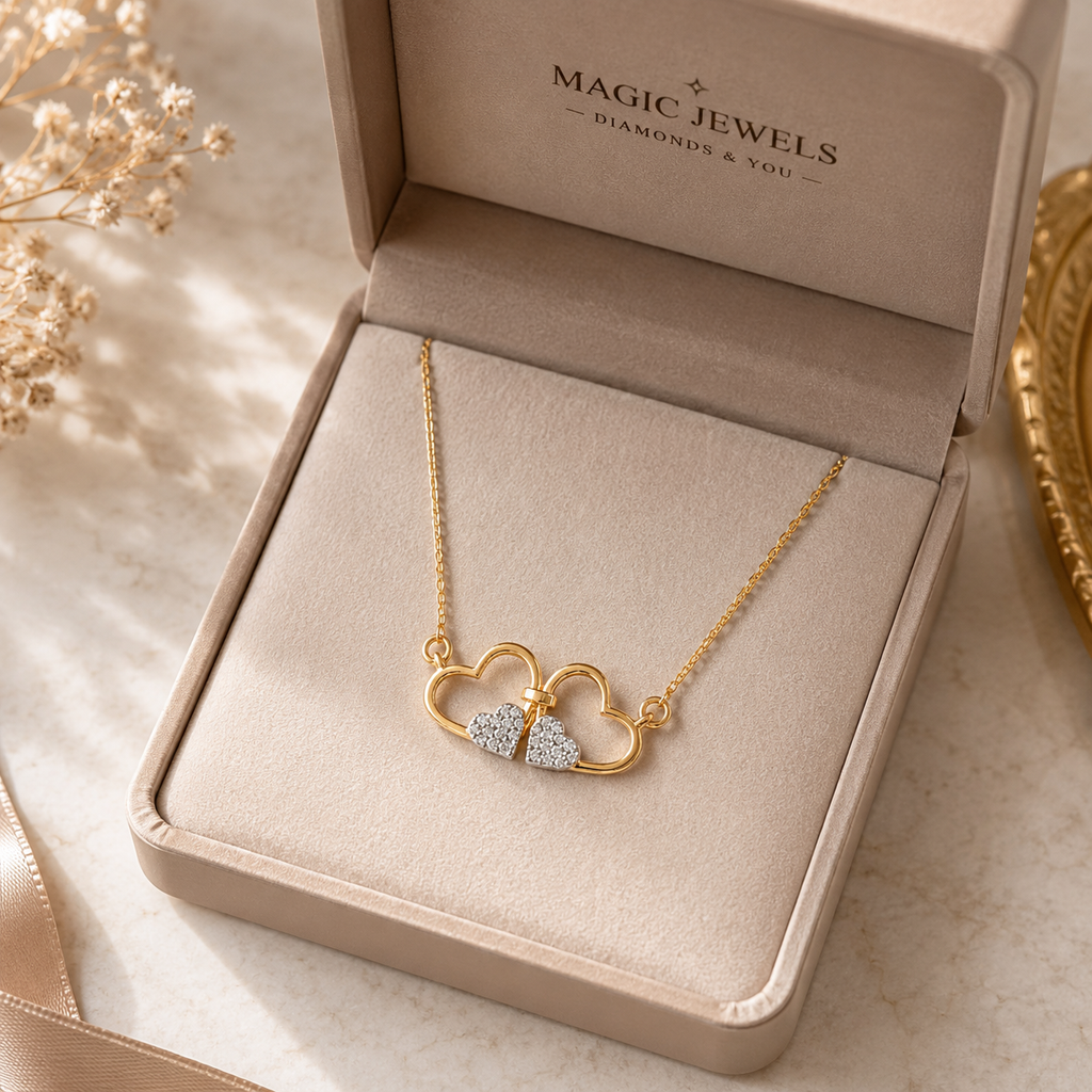 Forever Hearts 14K Gold Pendant chain
