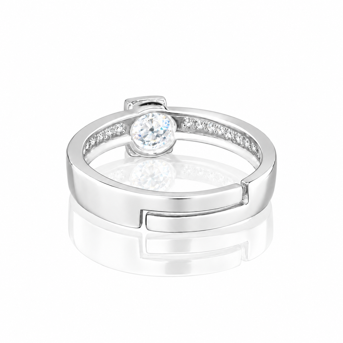 Silver Halo Ring