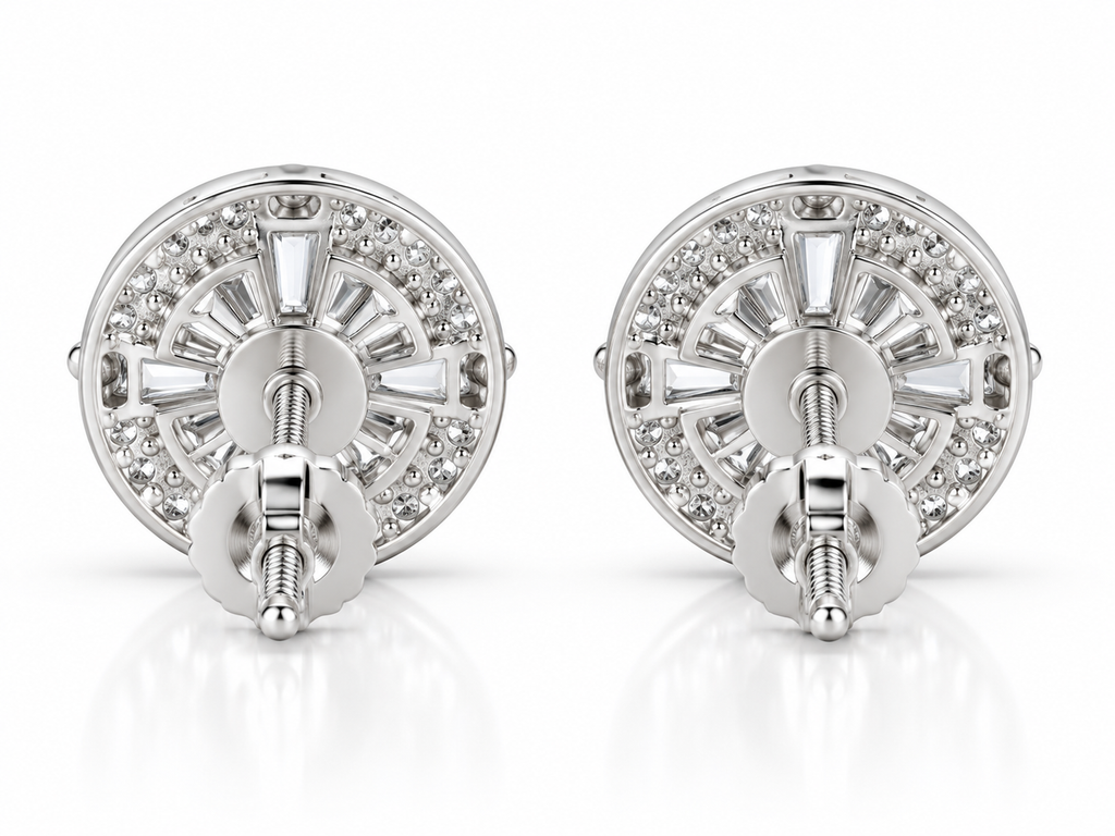 925 SILVER  Starburst Stud Earrings