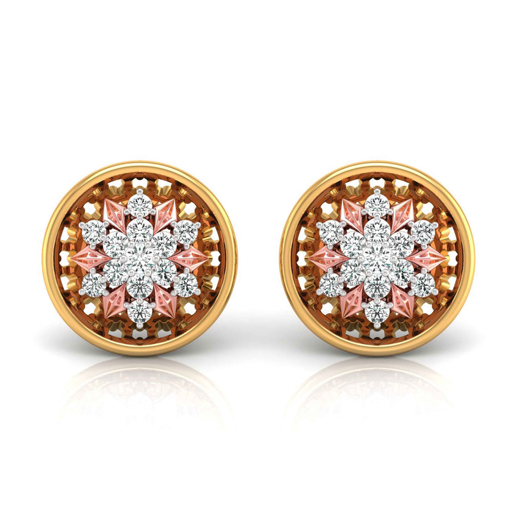 Magic Elegance Diamond Floral Earrings