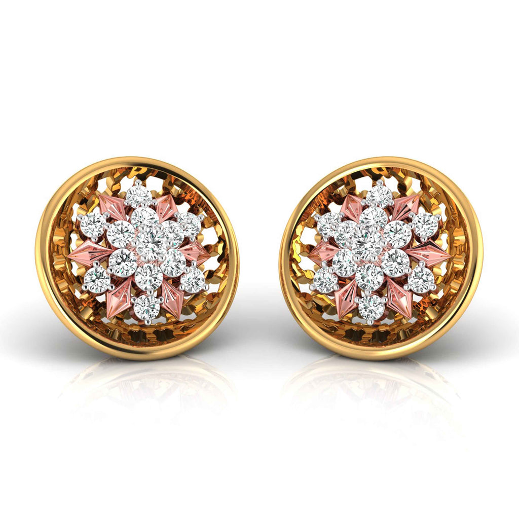 Magic Elegance Diamond Floral Earrings
