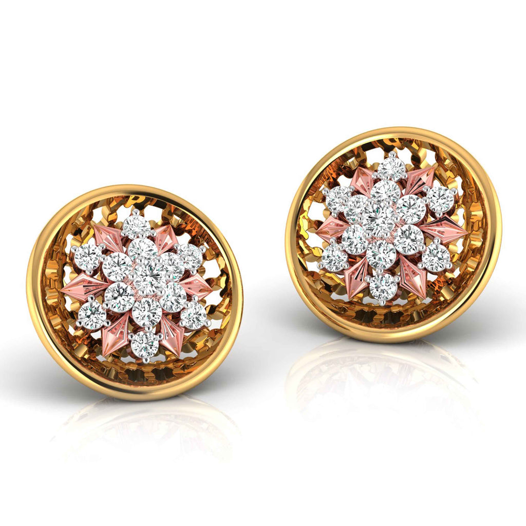 Magic Elegance Diamond Floral Earrings