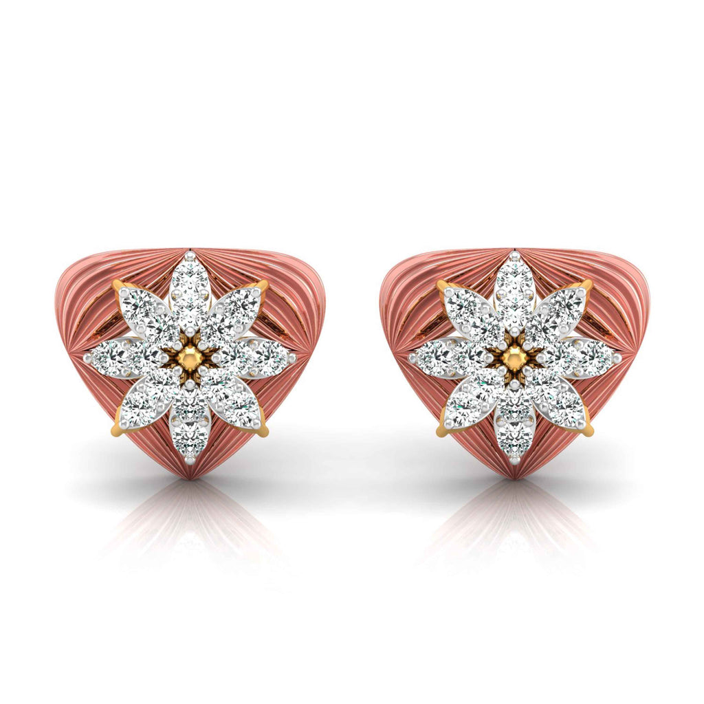 Magic Sophisticated Diamond Floral Earrings