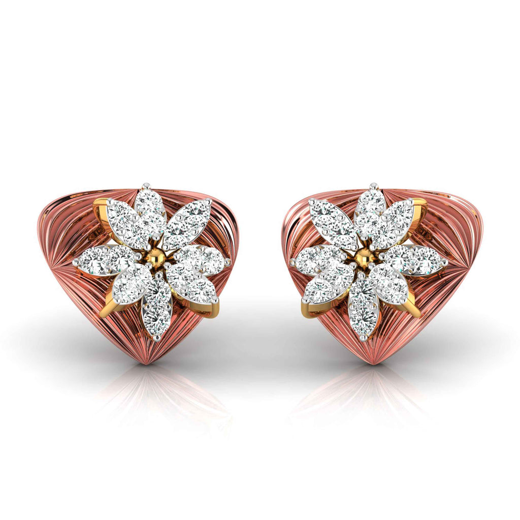 Magic Sophisticated Diamond Floral Earrings