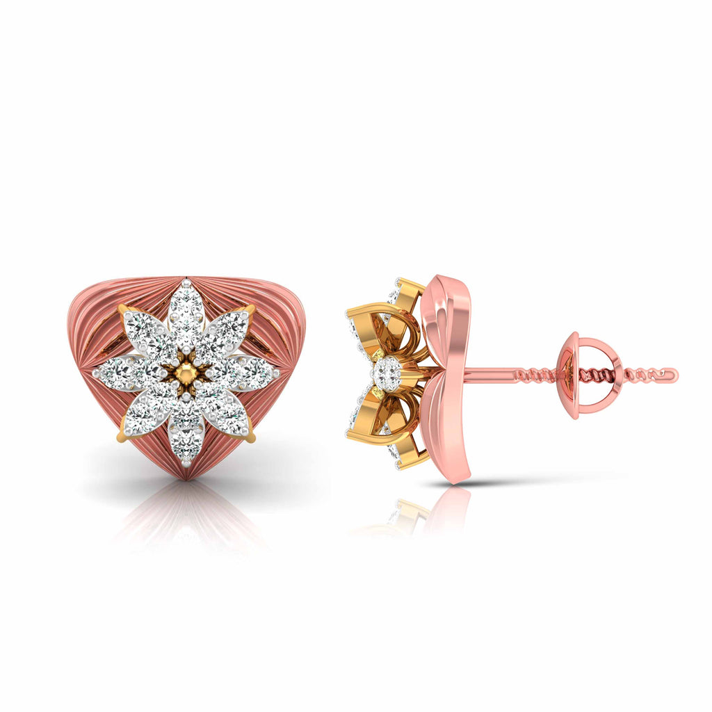 Magic Sophisticated Diamond Floral Earrings