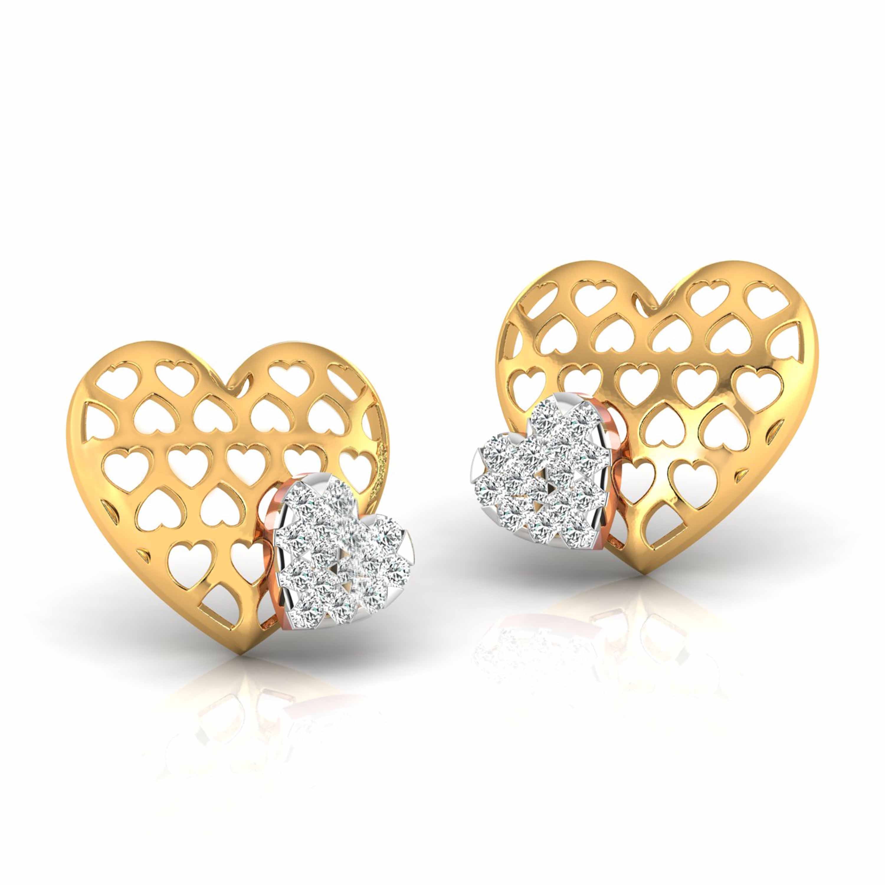 Magic Symbol Of Love Heart Earrings