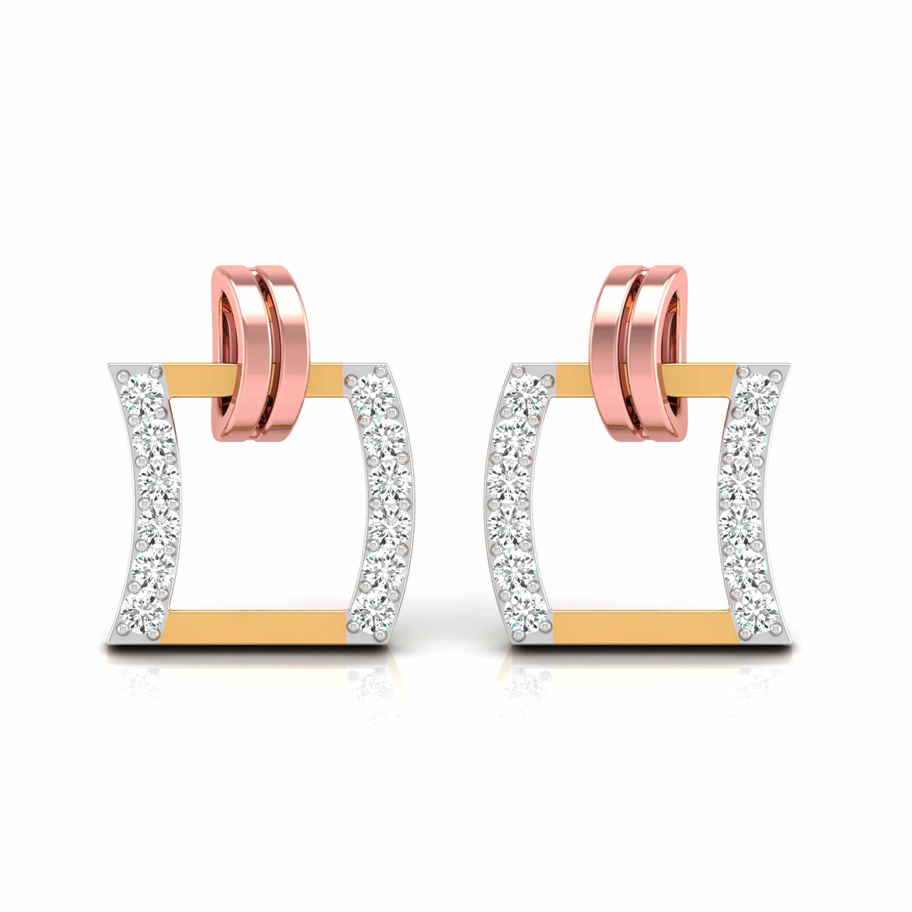 Magic Modern Statements Square Earrings