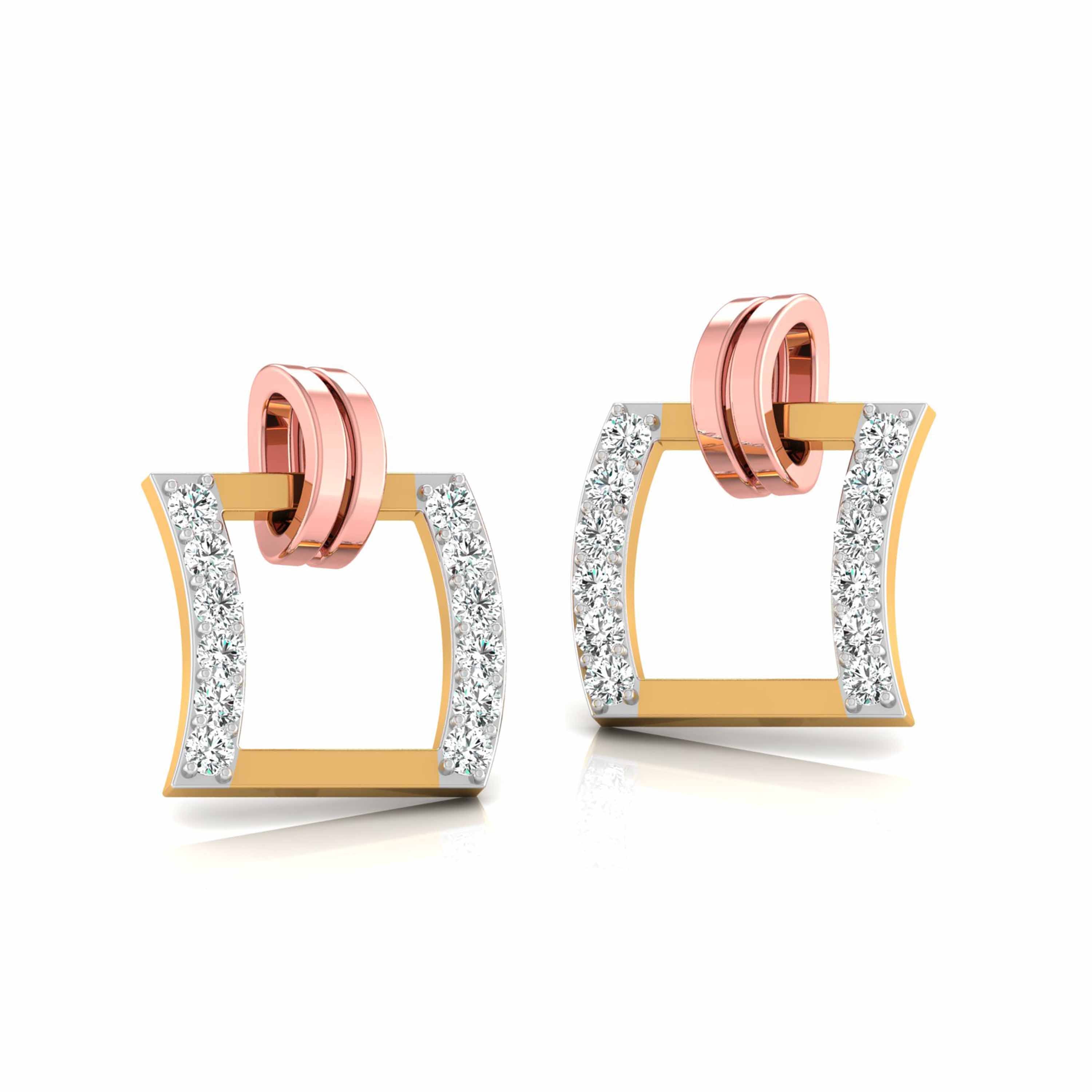 Magic Modern Statements Square Earrings