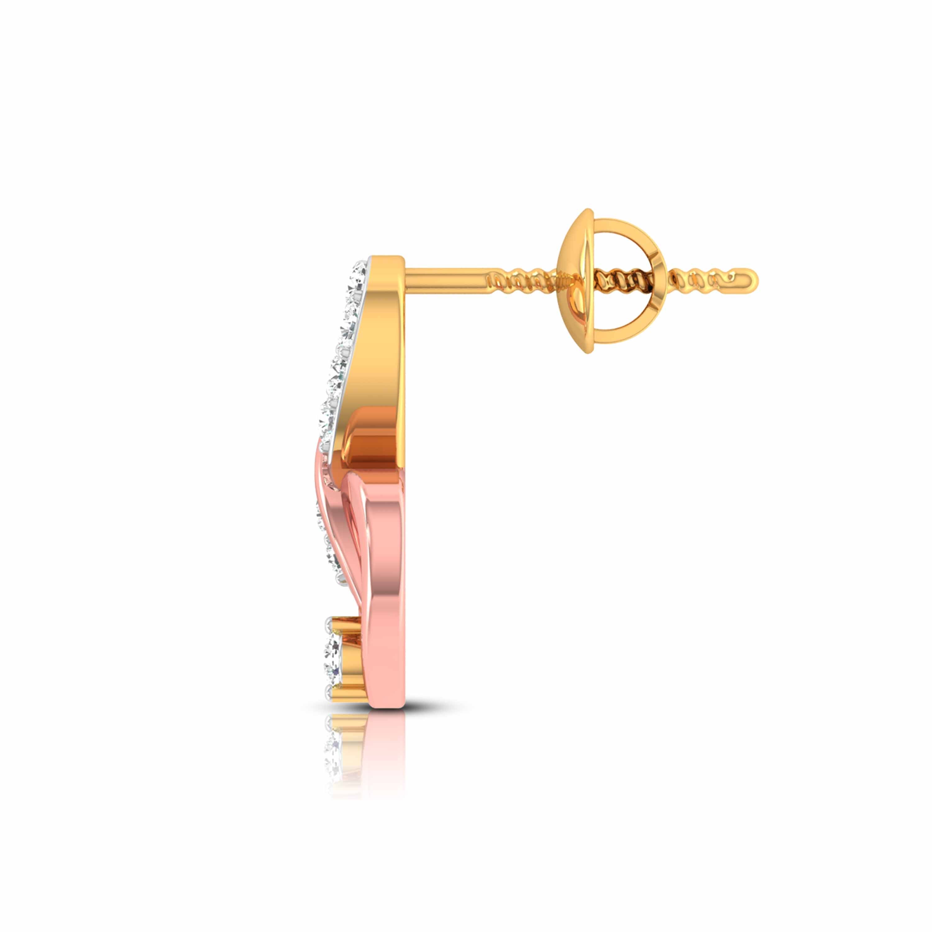 Magic Graceful Infinity & Heart Diamond Earrings