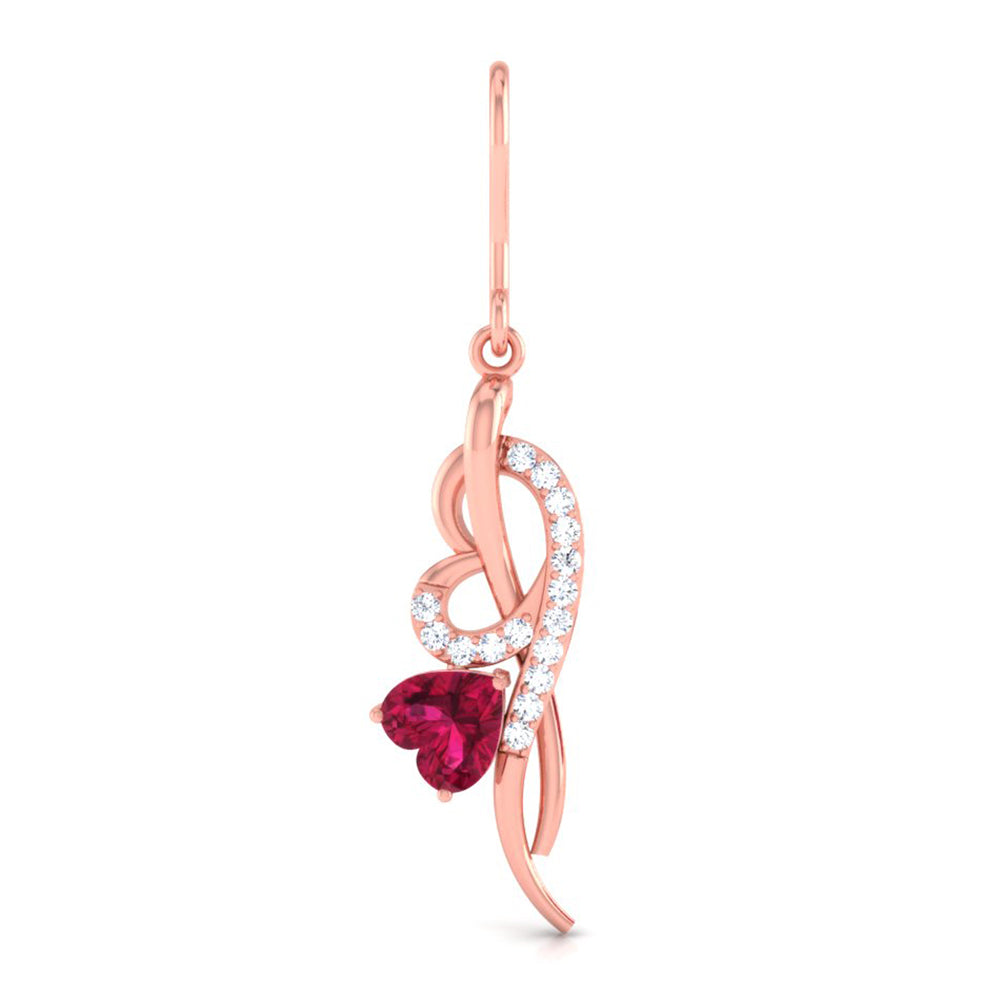 Magic Elegance ReDefined : Heart Shaped Valentine Earrings