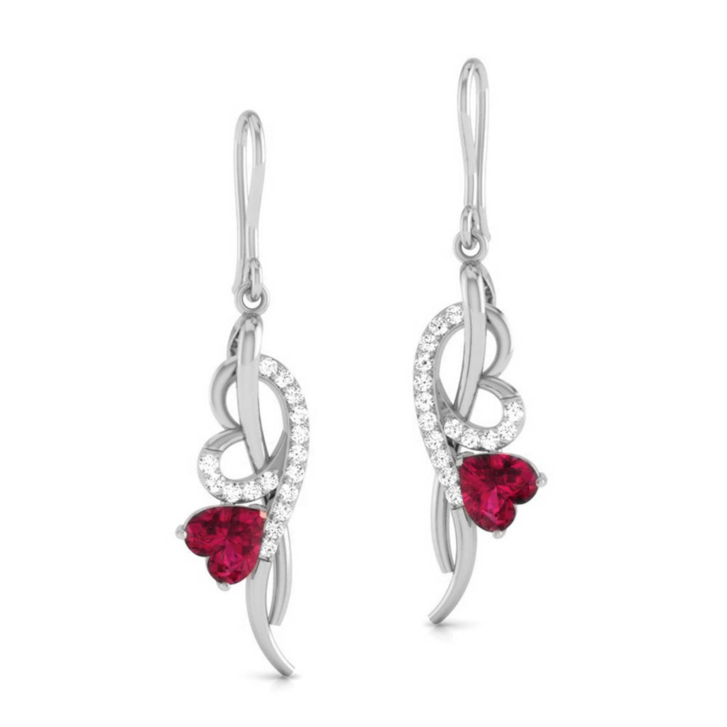 Magic Elegance ReDefined : Heart Shaped Valentine Earrings