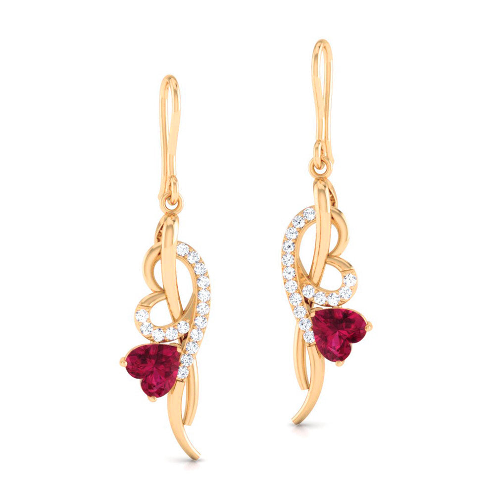 Magic Elegance ReDefined : Heart Shaped Valentine Earrings