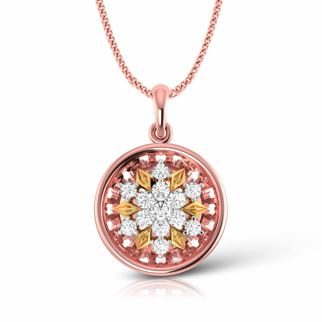 Magic Radiant Floral Diamond Pendant