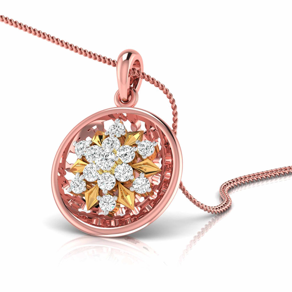 Magic Radiant Floral Diamond Pendant
