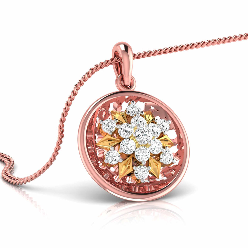 Magic Radiant Floral Diamond Pendant