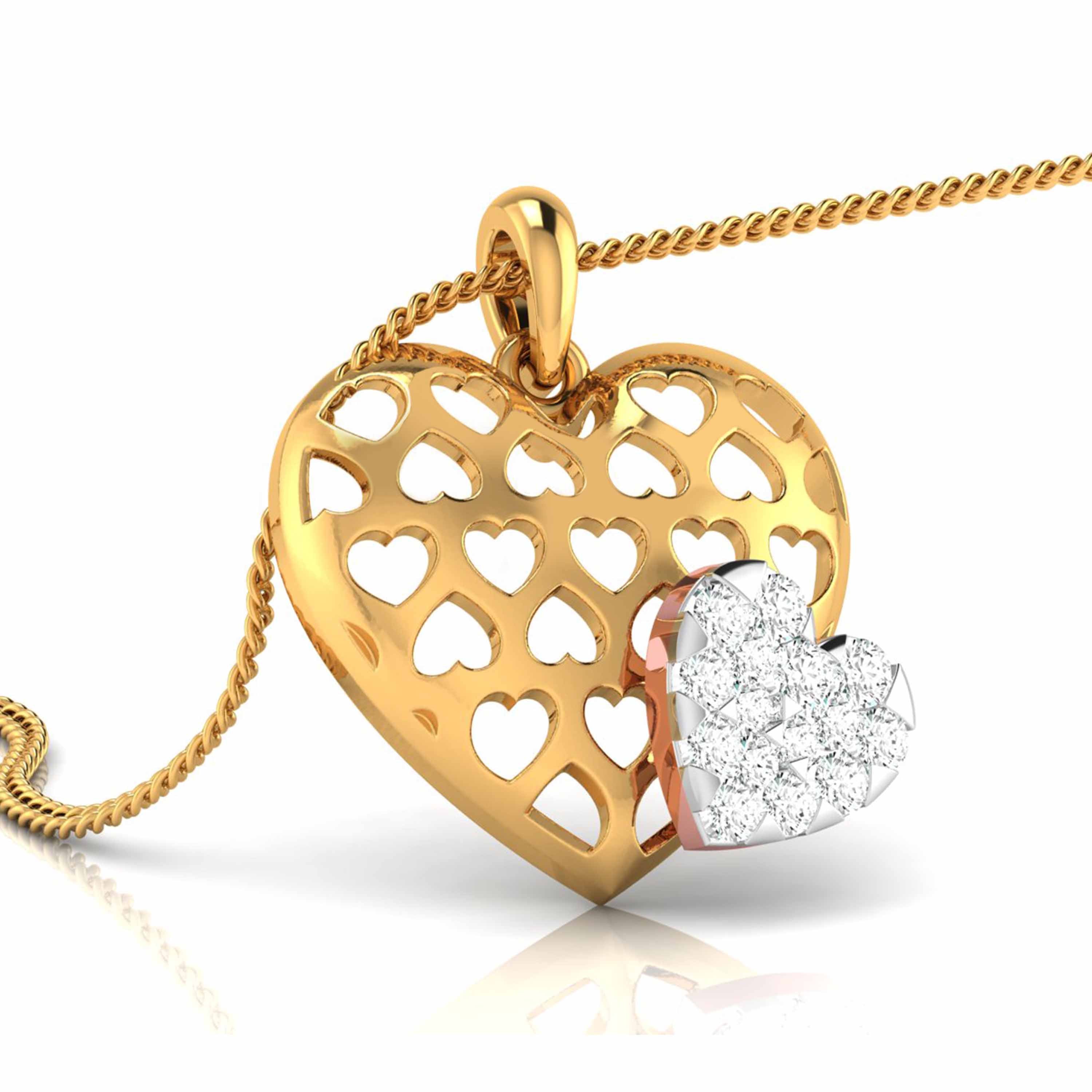 Magic Perfect Heart Diamond Pendant