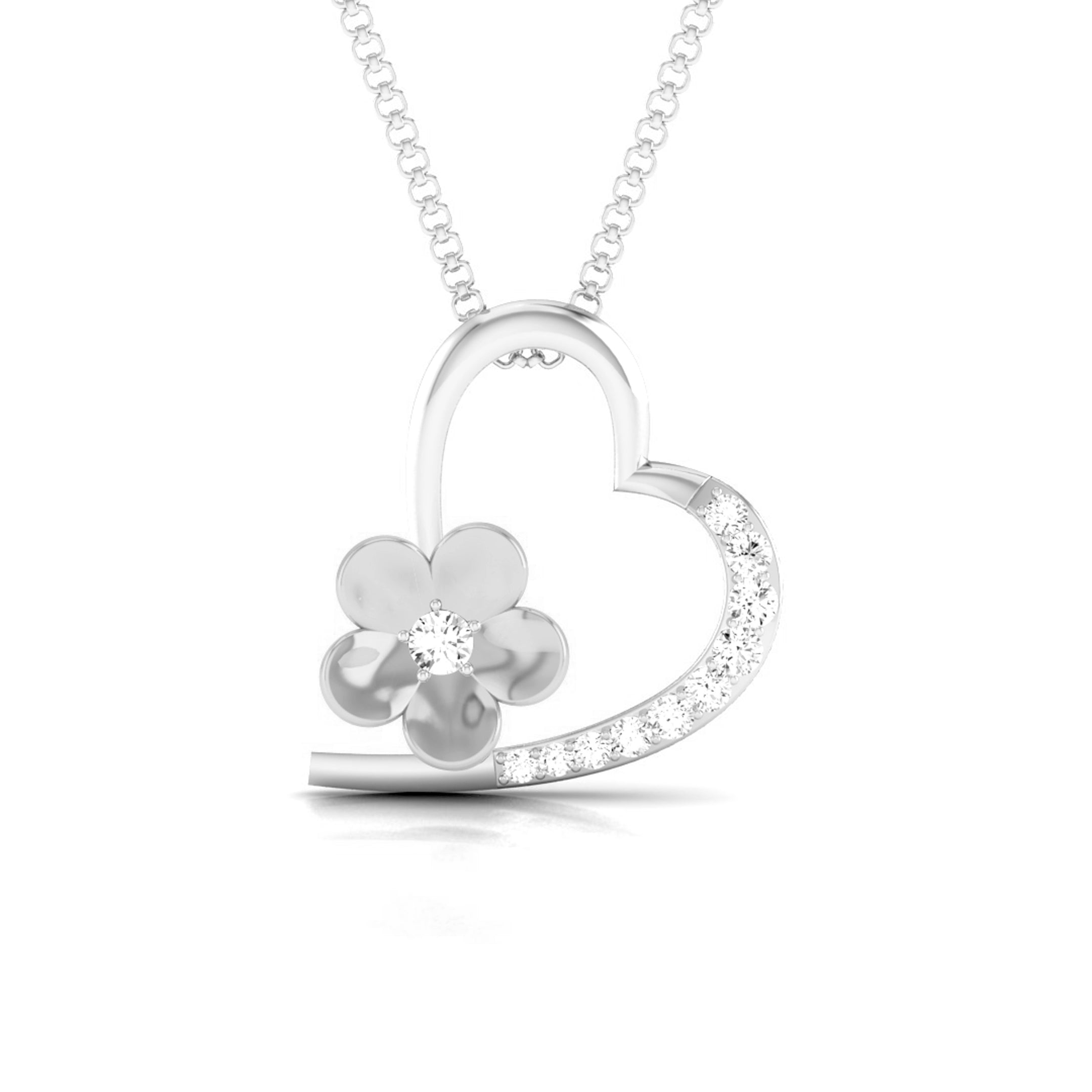 Magic Aurora Shine Valentine Heart Pendant