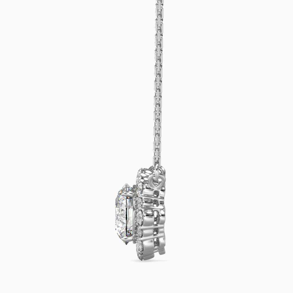 Magic Alluring Beaded Solitare Diamond Pendant