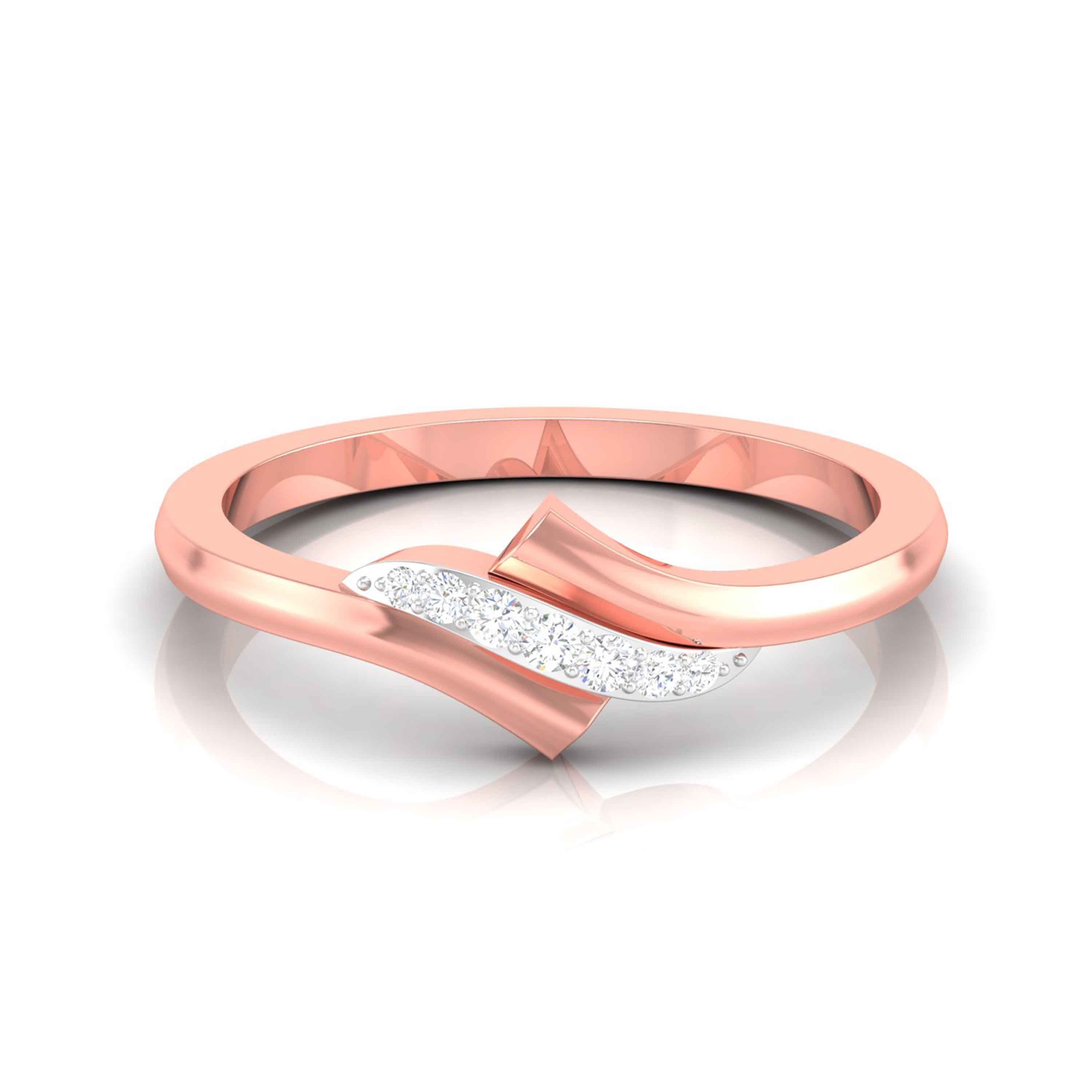 Magic Modern Twist Sparkling Diamond Ring