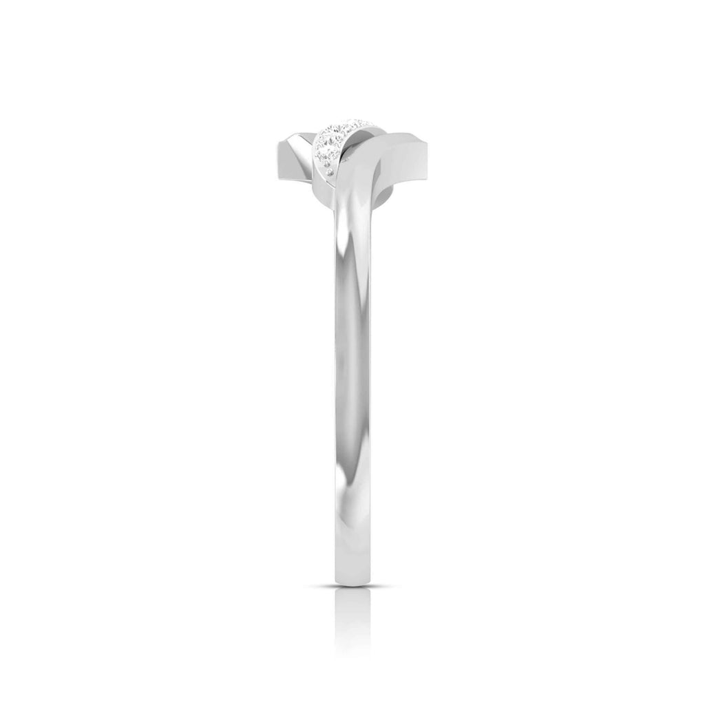 Magic Modern Twist Sparkling Diamond Ring