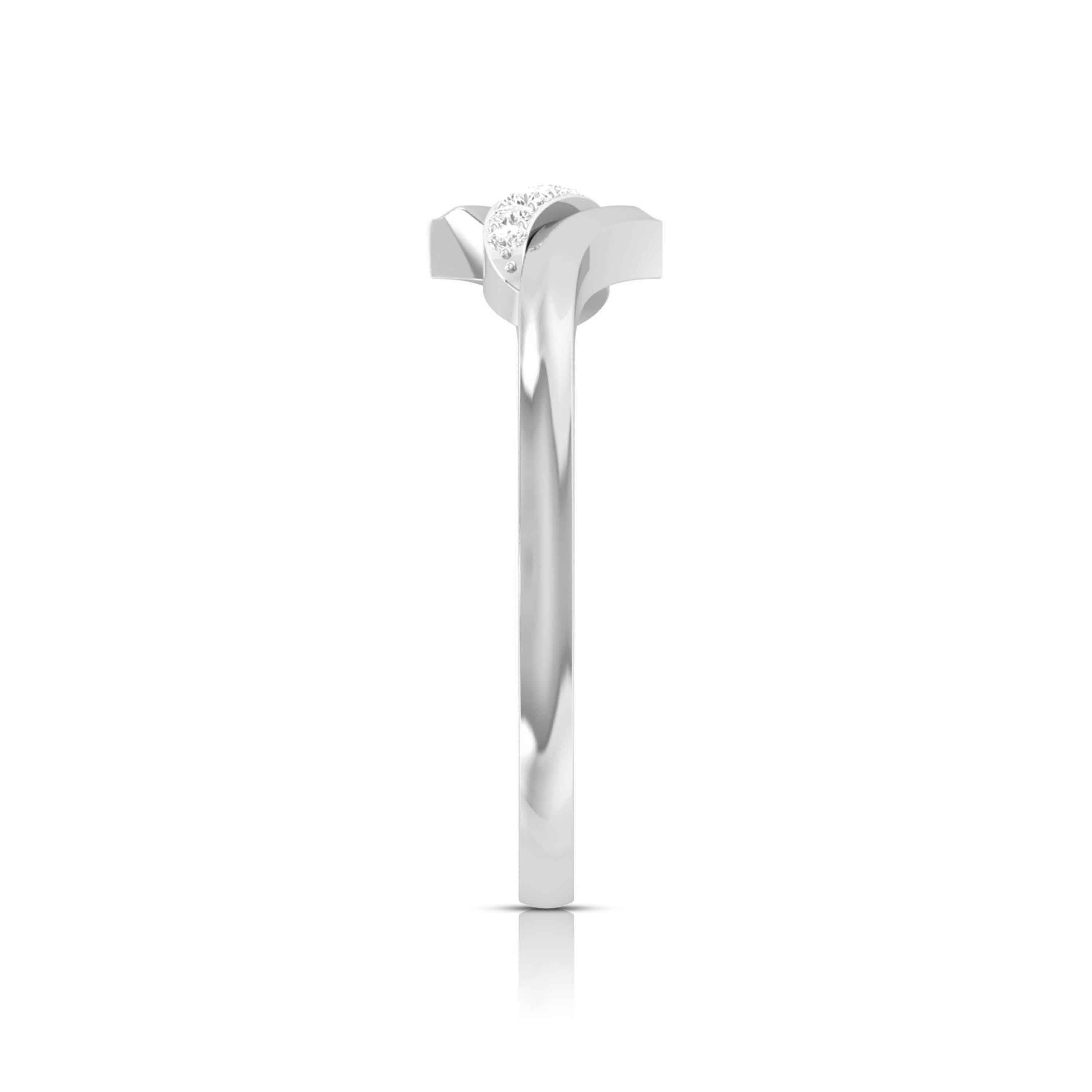 Magic Modern Twist Sparkling Diamond Ring