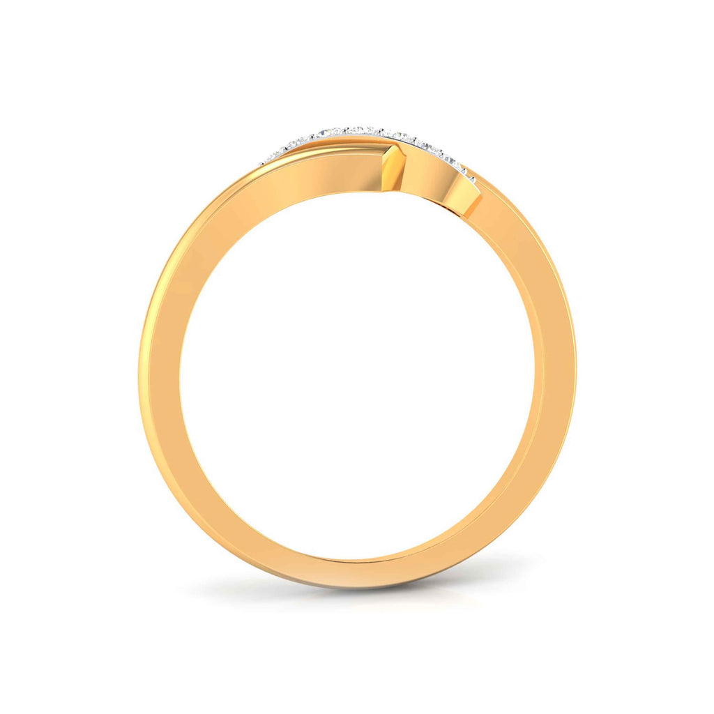 Magic Modern Twist Sparkling Diamond Ring