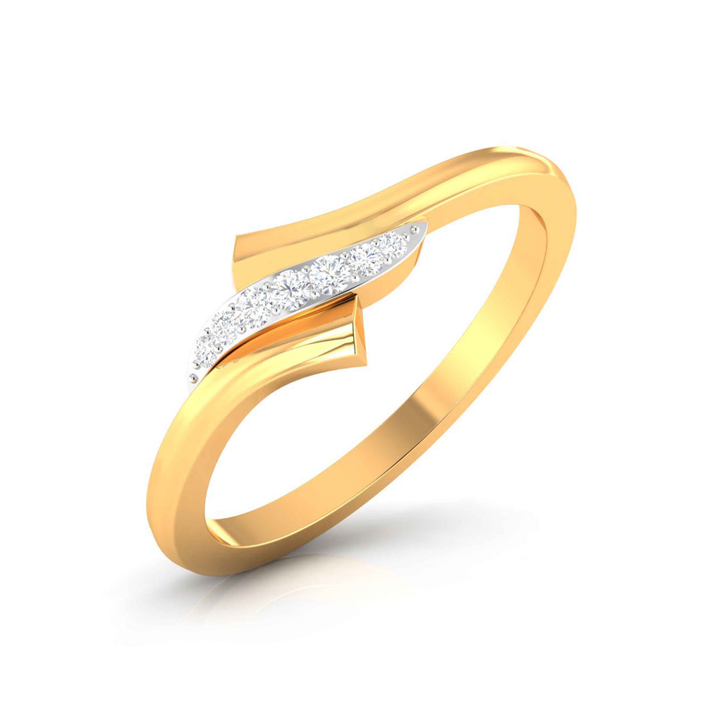 Magic Modern Twist Sparkling Diamond Ring