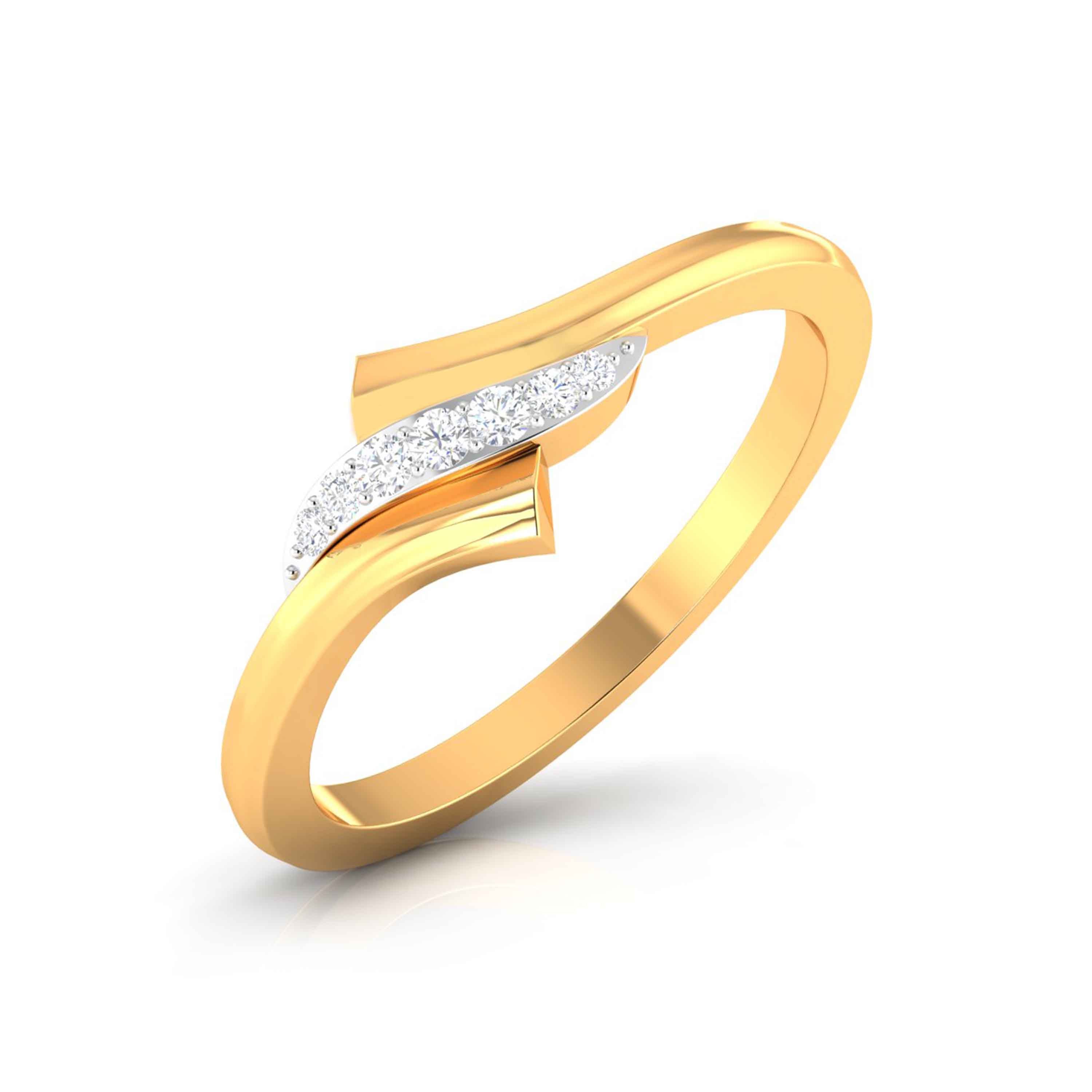 Magic Modern Twist Sparkling Diamond Ring