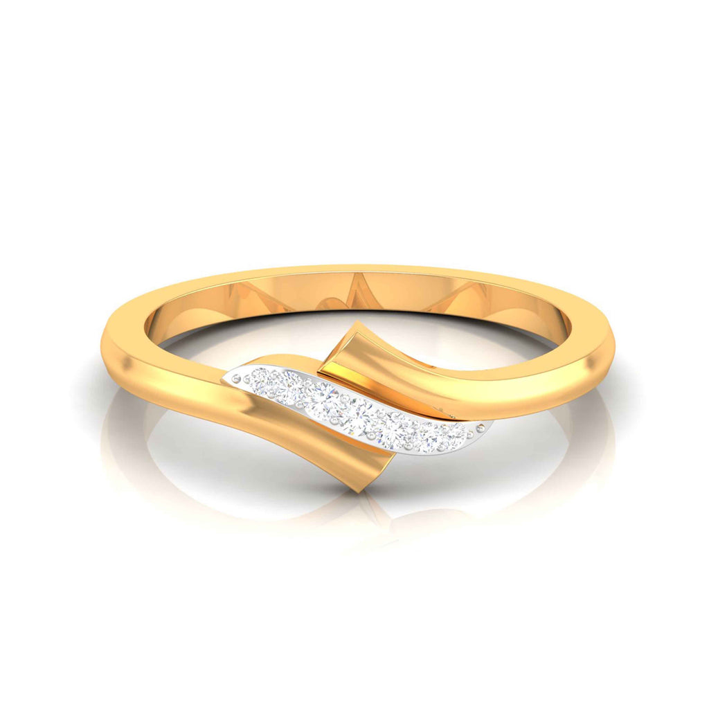 Magic Modern Twist Sparkling Diamond Ring