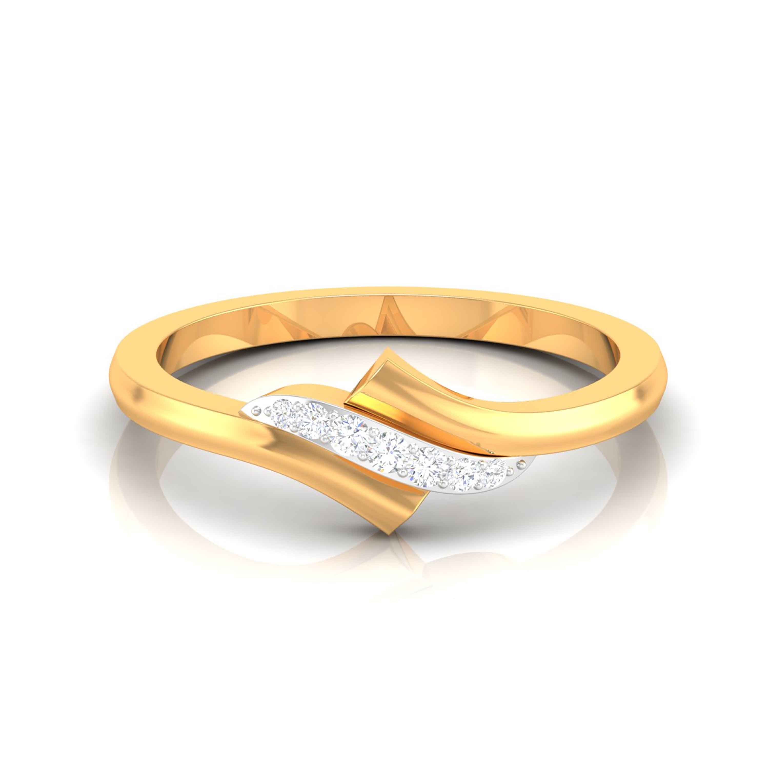 Magic Modern Twist Sparkling Diamond Ring