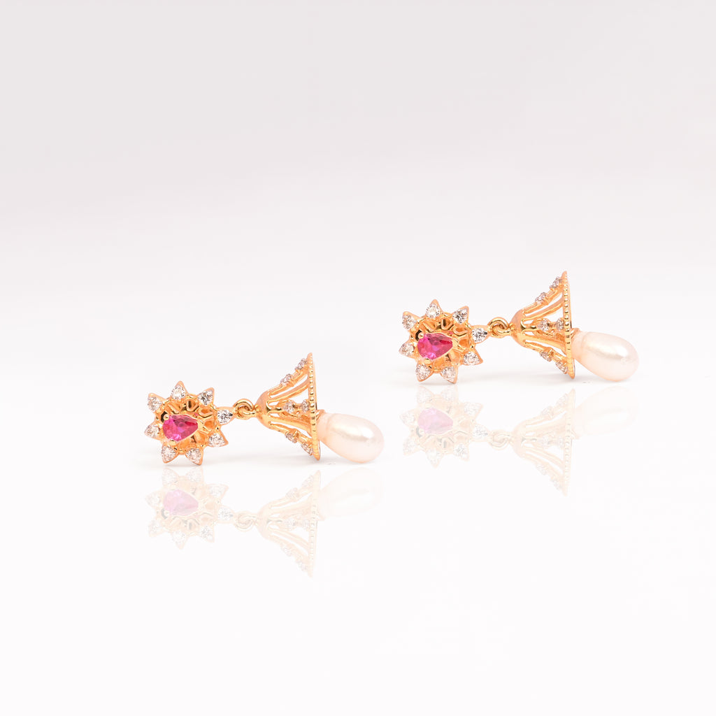 Magic Traditional Pearl Drop Jhumka