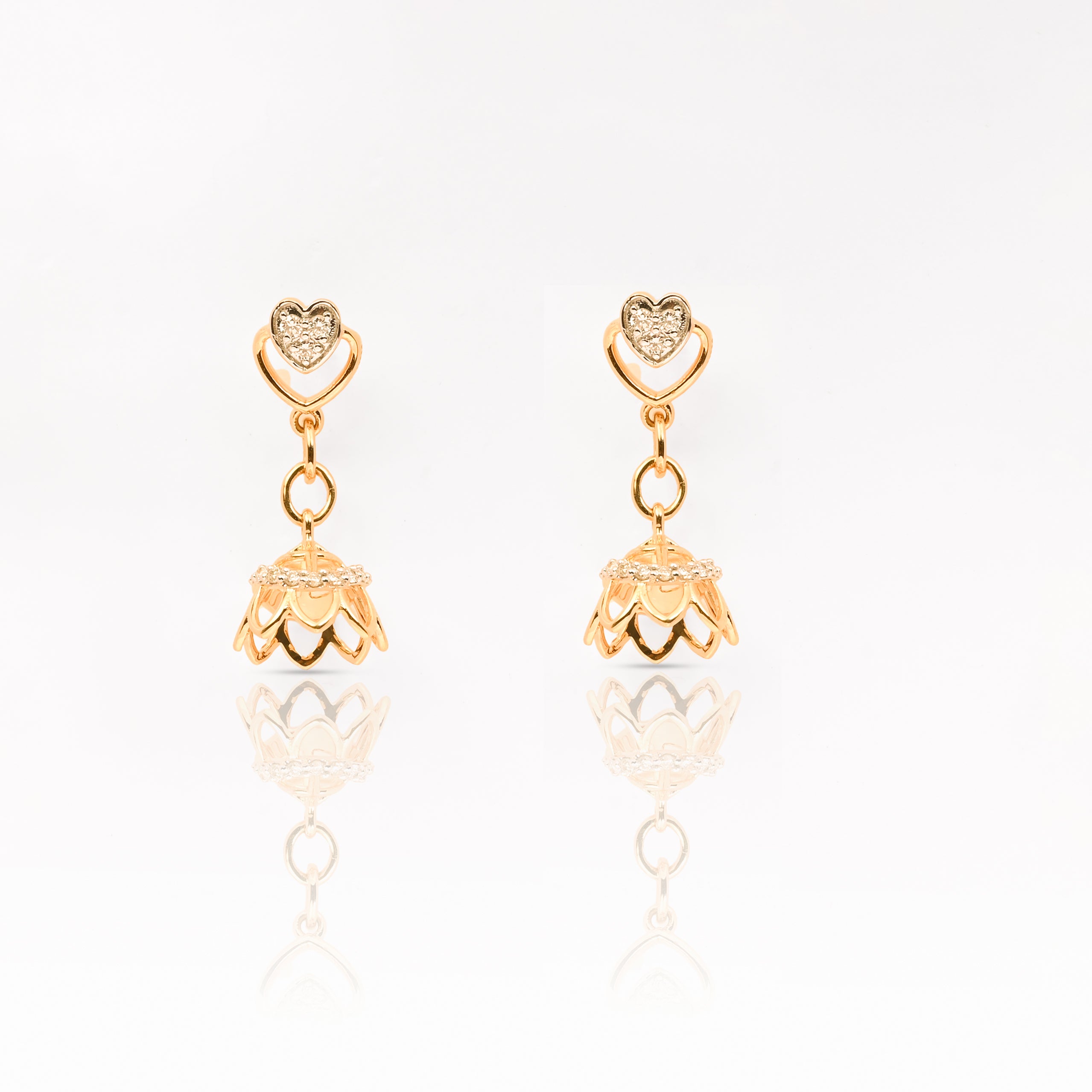 Magic Triflet of Love Jhumka