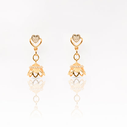 Magic Triflet of Love Jhumka