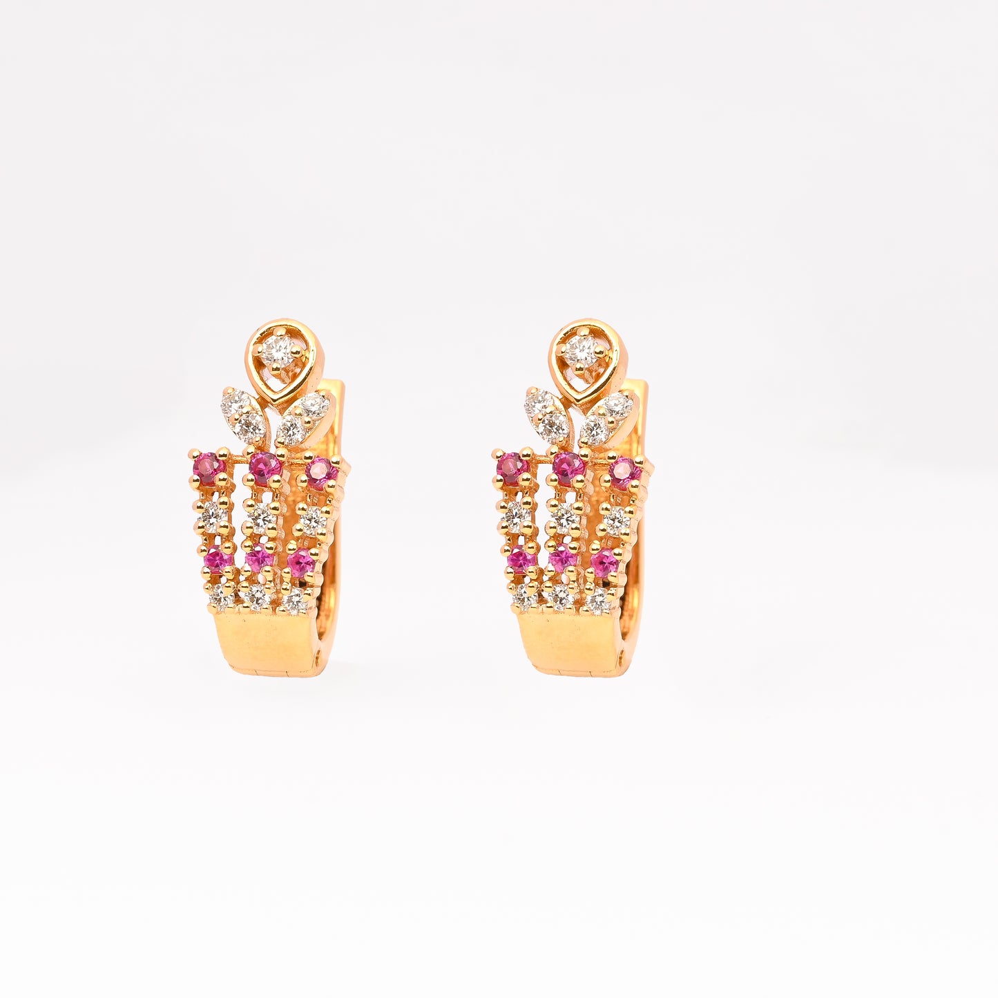 Magic Glittering Diamond Hoop Earrings