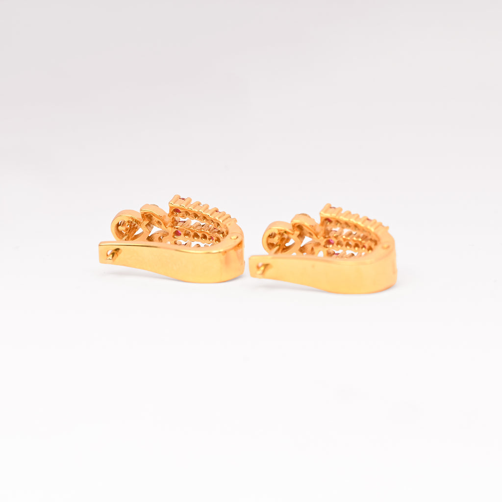 Magic Glittering Diamond Hoop Earrings