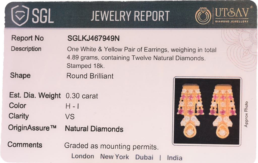 Magic Glittering Diamond Hoop Earrings