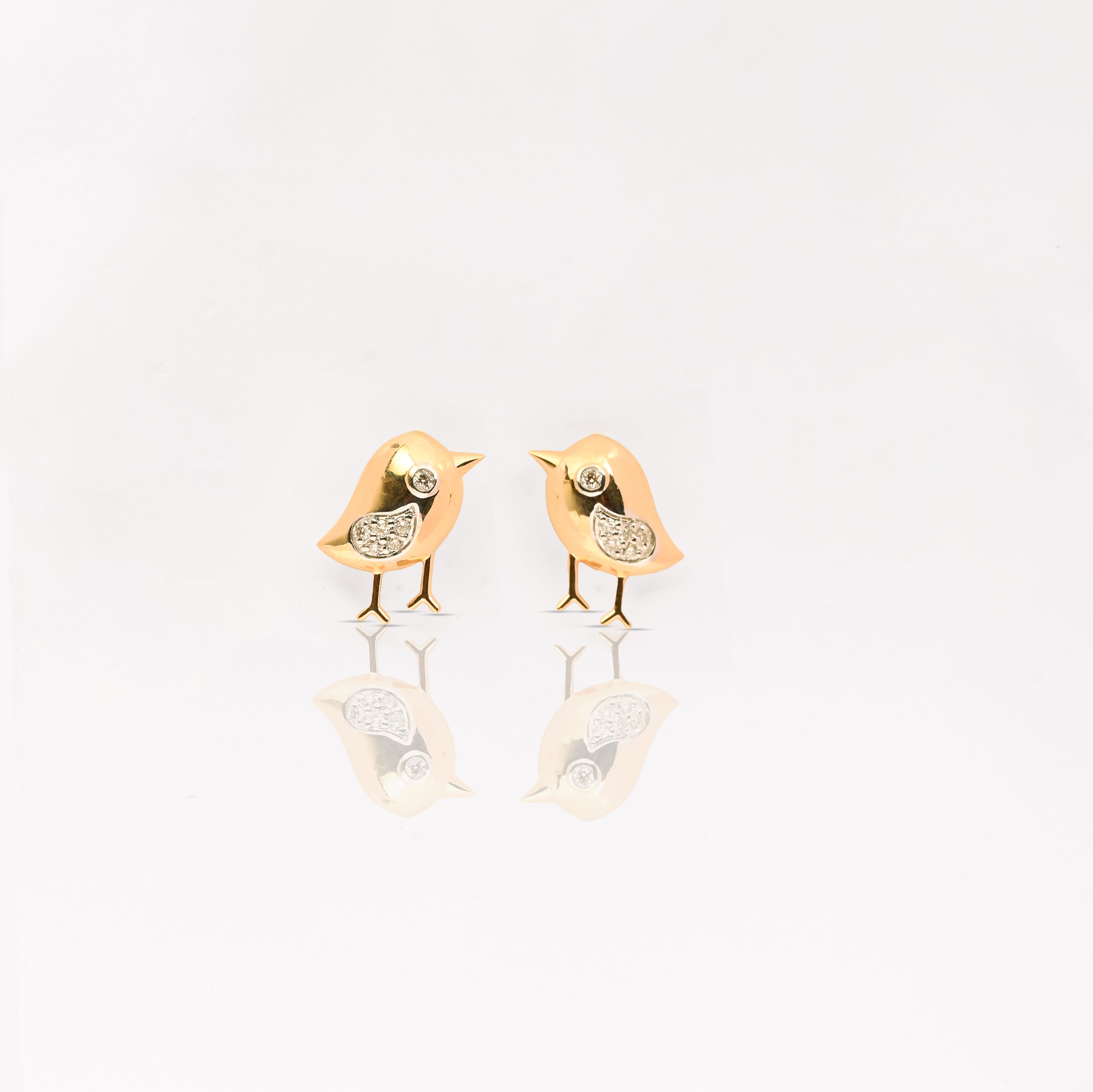 Magic Charming Golden Bird Earrings
