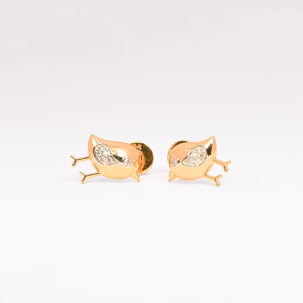 Magic Charming Golden Bird Earrings