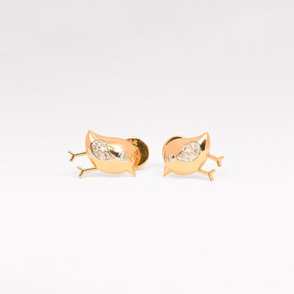 Magic Charming Golden Bird Earrings