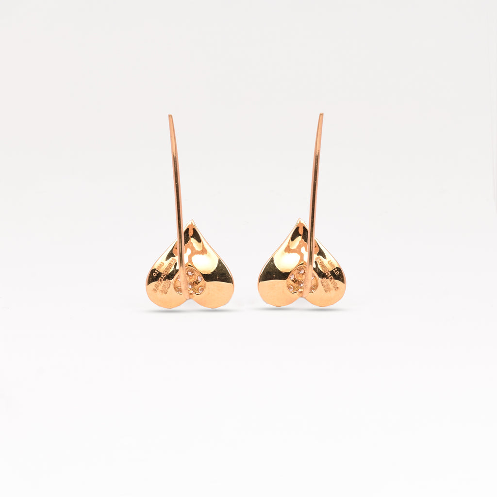 Magic Betel Leaves Sparkled Diamond Earrings