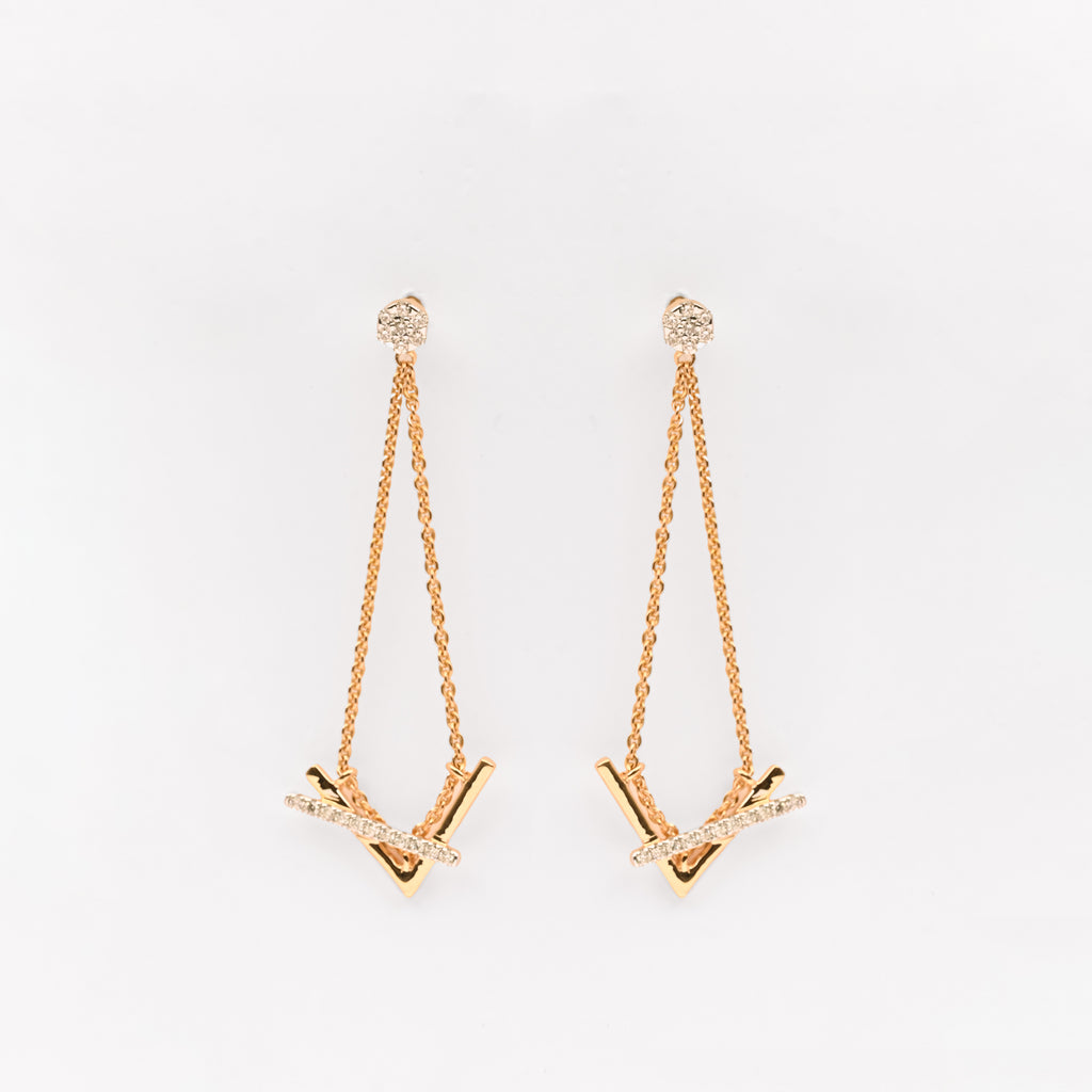 Magic Hanging Entangled Earrings