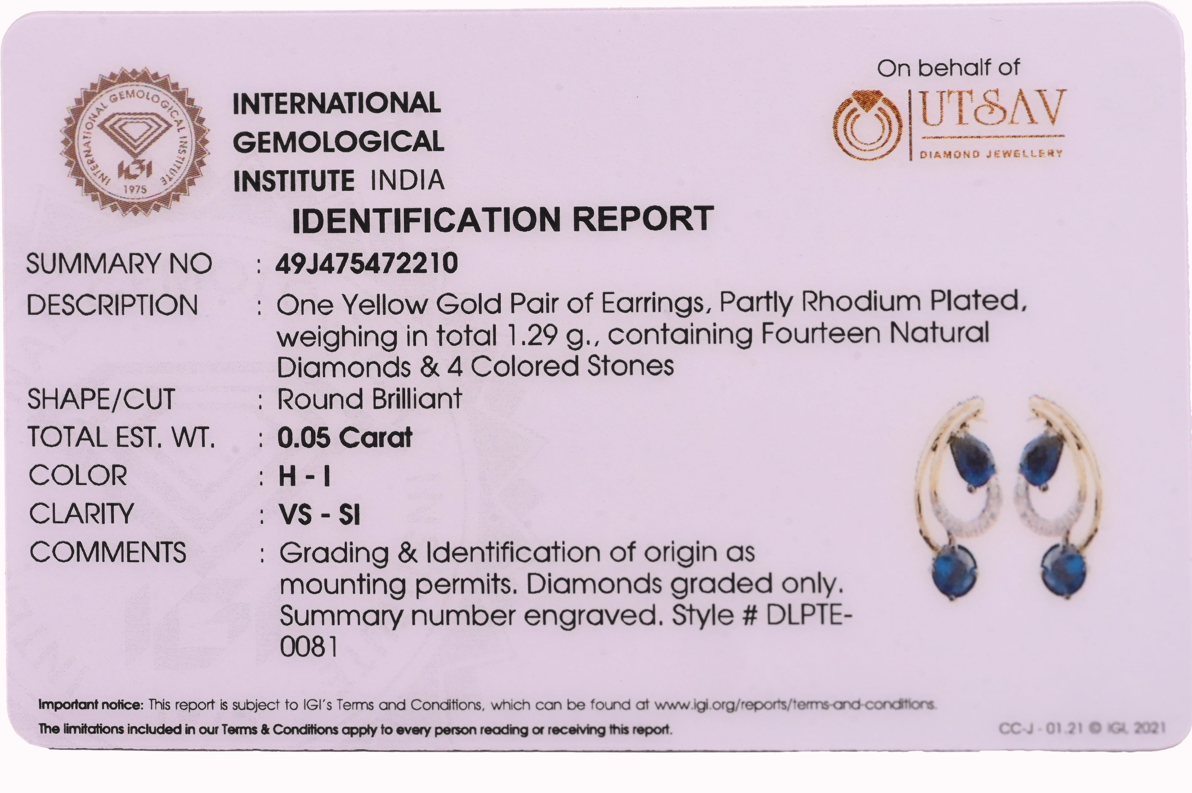 Magic Blue Statement Earrings