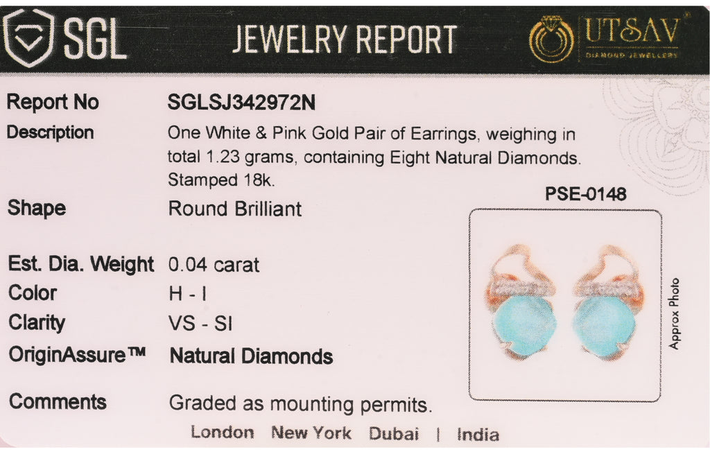 Horizon of Sky Blue Magic Spiral Earrings