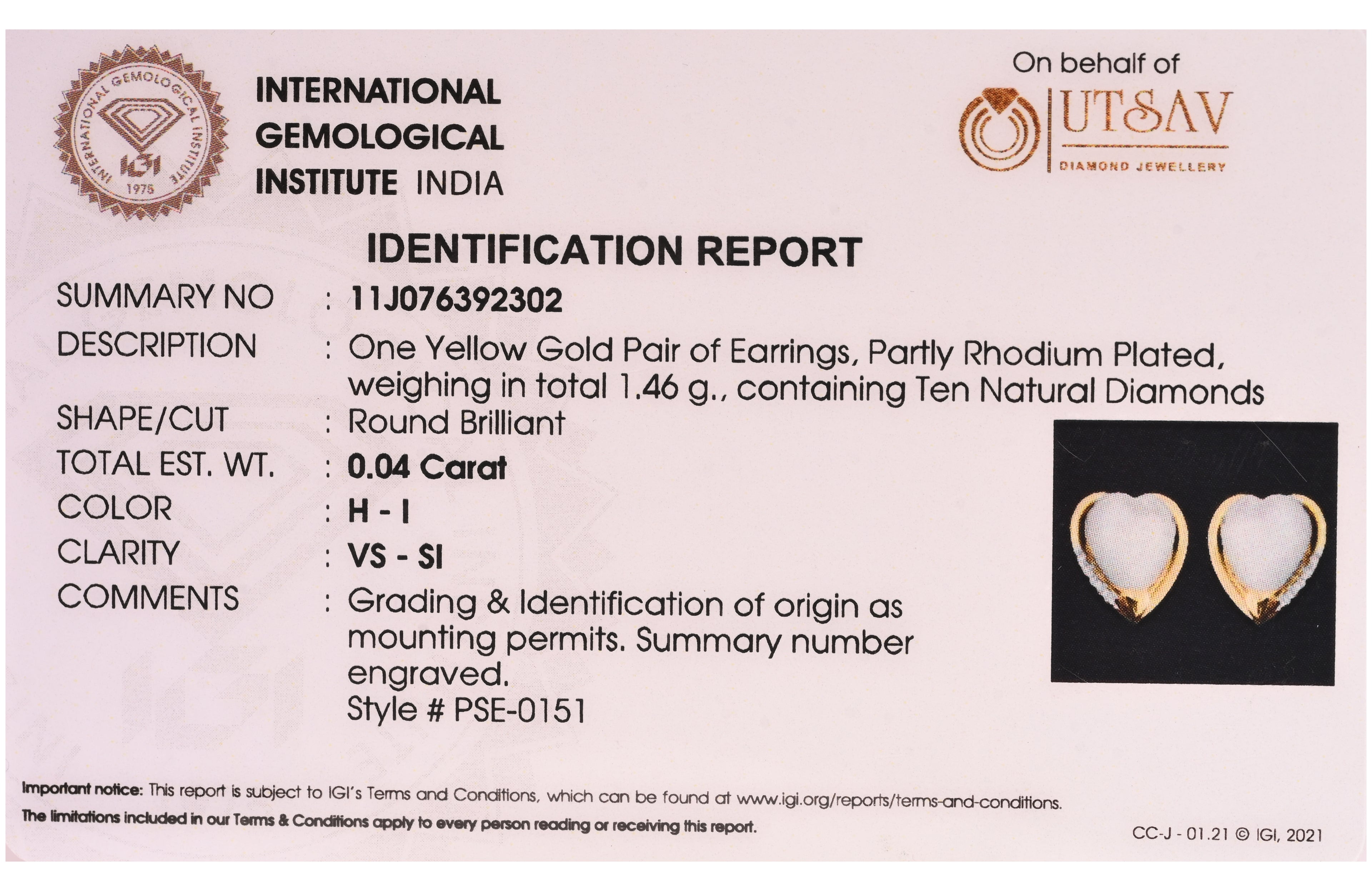 Magic Peaceful Calm Heart Earrings